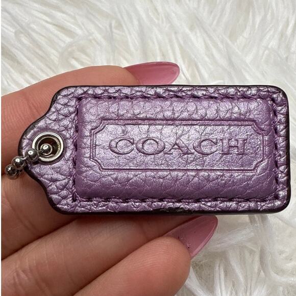 1.5" COACH Fob Bag Charm Hang tag Hangtag - Picture 1 of 2